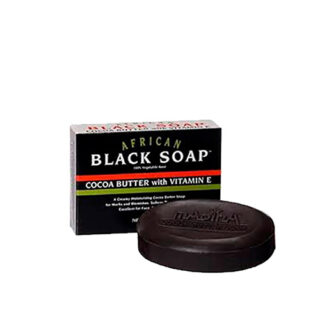 Buy African Formula Black Soap Box 3.5oz With Cocoa Butter & Vitamin-E