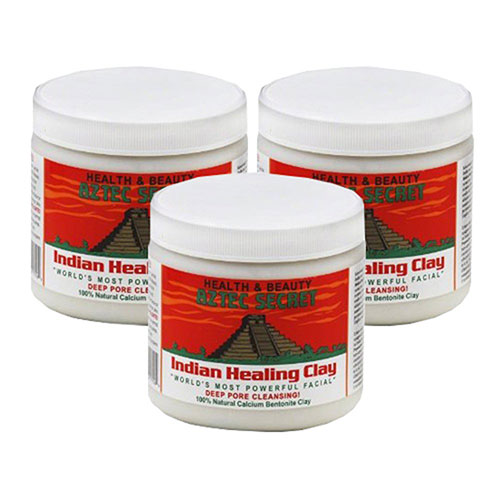 Aztec Secret Indian Healing Clay Deep Pore Cleansing 1 Pound (Pack of 3)