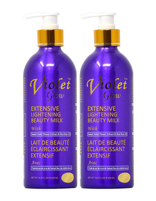 buy Violet Glow Extensive Lightening Beauty Milk 16.8oz (Pack of 2)