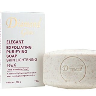 Buy Diamond Glow Extensive Exfoliating Purifying Skin Lightening Soap with Amla & Dandelion Extract 7oz