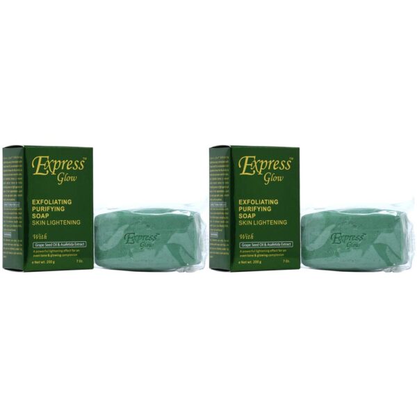 Buy Express Glow Exfoliating Purifying Soap (Pack of 2) | Benefits | OBS