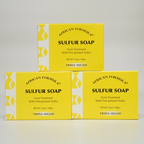 Buy Sulfur Soap Jabon de Azufre (3-PACK) Acne Treatment Facial Soap (3.5oz)