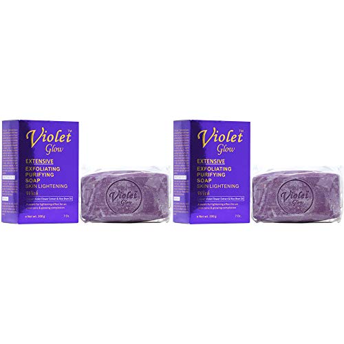 buy Violet Glow Extensive Exfoliating Purifying Soap 7oz (Pack of 2)